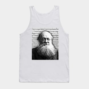 Peter Kropotkin Black And White Portrait | Peter Kropotkin Artwork Tank Top